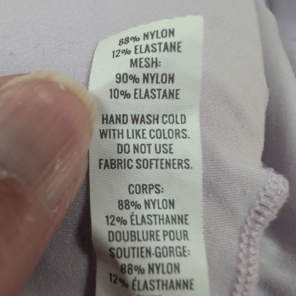Offline by Aerie sports bra Women's M Lavender Stretch Medium Support Strappy - Picture 5 of 7